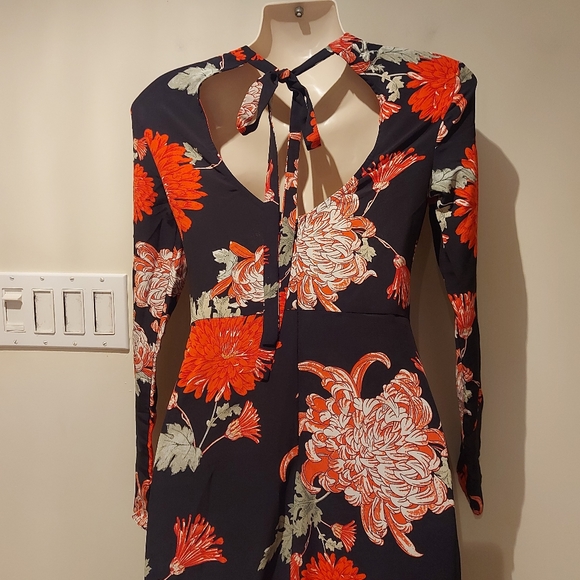 💥Ladies Asos black floral long-sleeve maxi dress size 4 (#251) - Picture 8 of 15